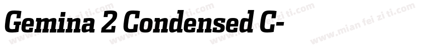 Gemina 2 Condensed C字体转换